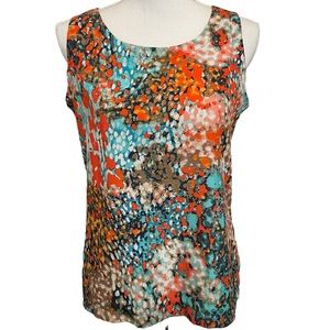 Olive & Oak Splash Print Sleeveless Tank.  Size S